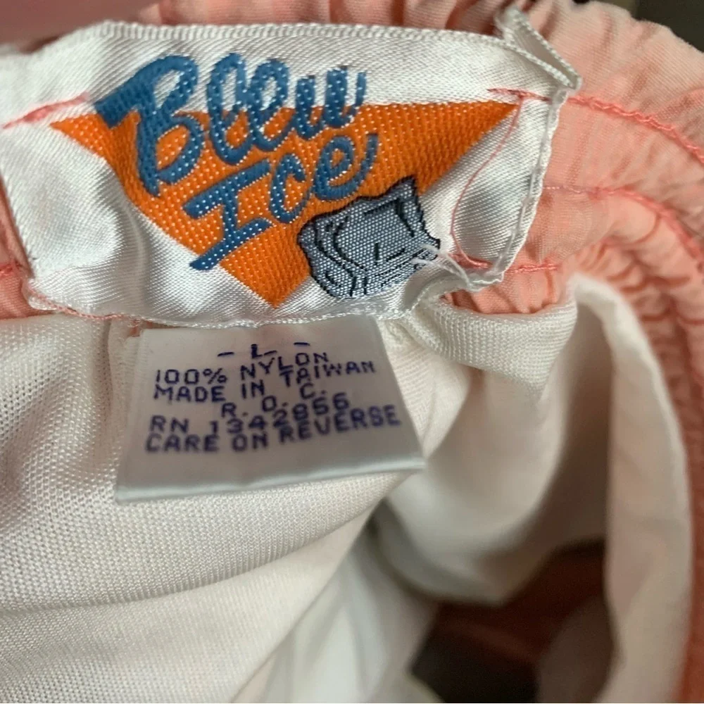 Vintage Blue Ice Swimming Trunks Men’s Size Large